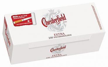 Chesterfield RED Extra  Zigaretten Hülsen 250er